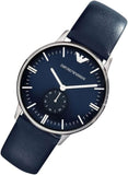 Emporio Armani Analog Quartz Blue Dial Blue Leather Strap Watch For Men - AR1647 Buy Now By Emporio Armani