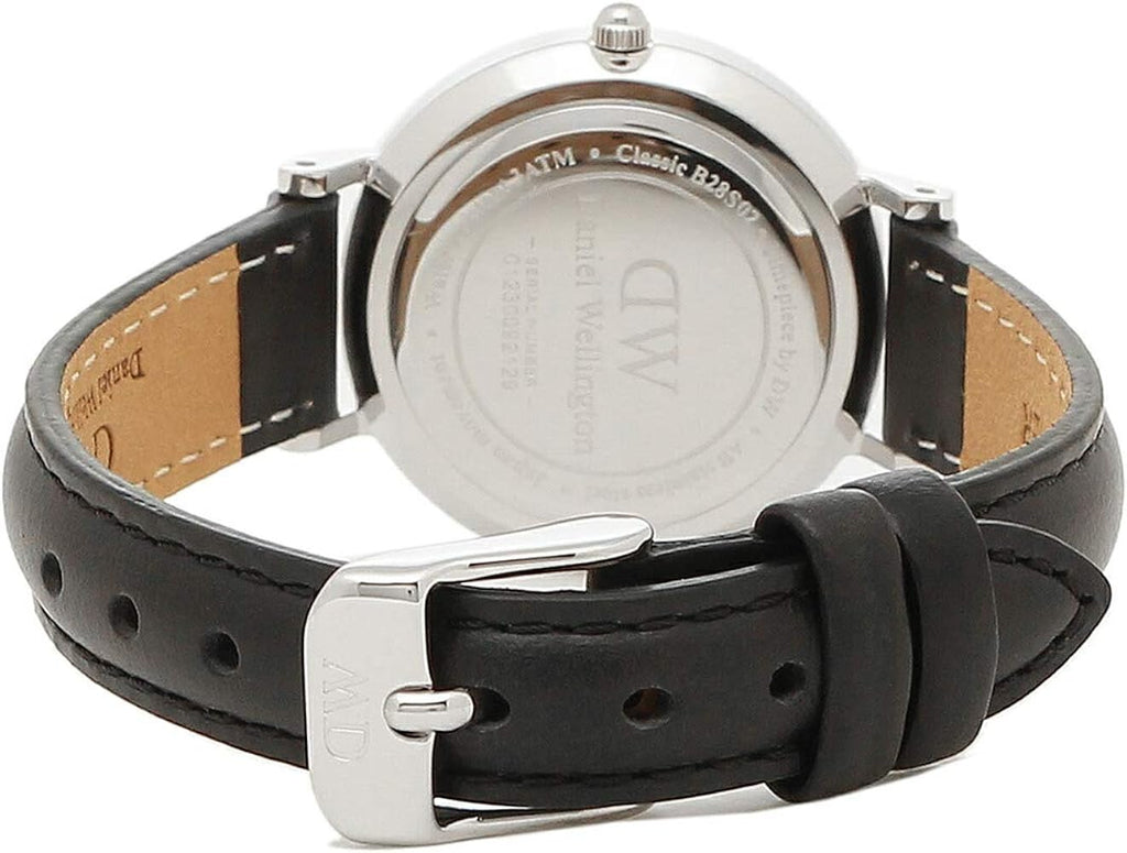 Daniel Wellington Classic Petite Sheffield Black Dial Black Leather Strap Watch For Women - DW00100236 Buy Now By Daniel Wellington