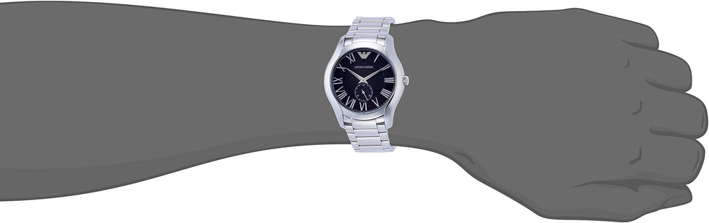 Emporio Armani Valente Quartz Black Dial Silver Steel Strap Watch For Men - AR11086 Buy Now By Emporio Armani