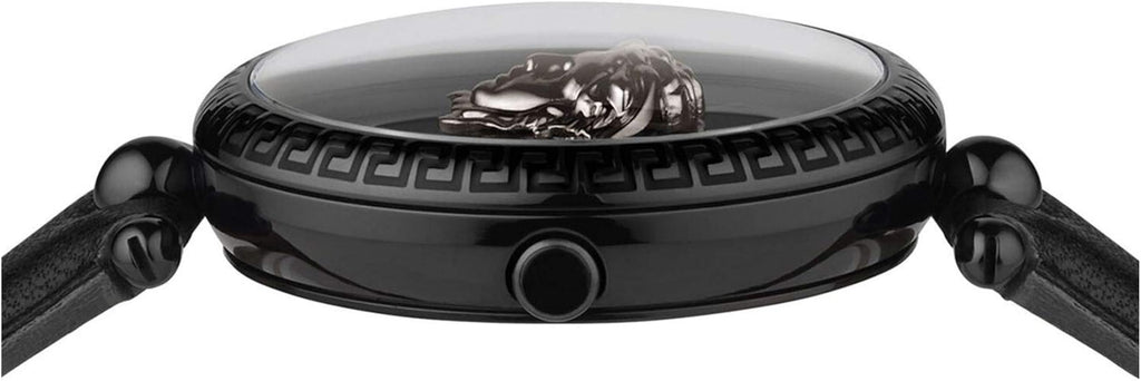 Versace Palazzo Empire Black Dial Black Leather Strap Watch for Women - VCO050017 Buy Now By Versace