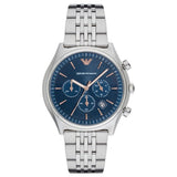 Emporio Armani Luigi Chronograph Quartz Blue Dial Silver Steel Strap Watch For Men - AR1974 Buy Now By Emporio Armani