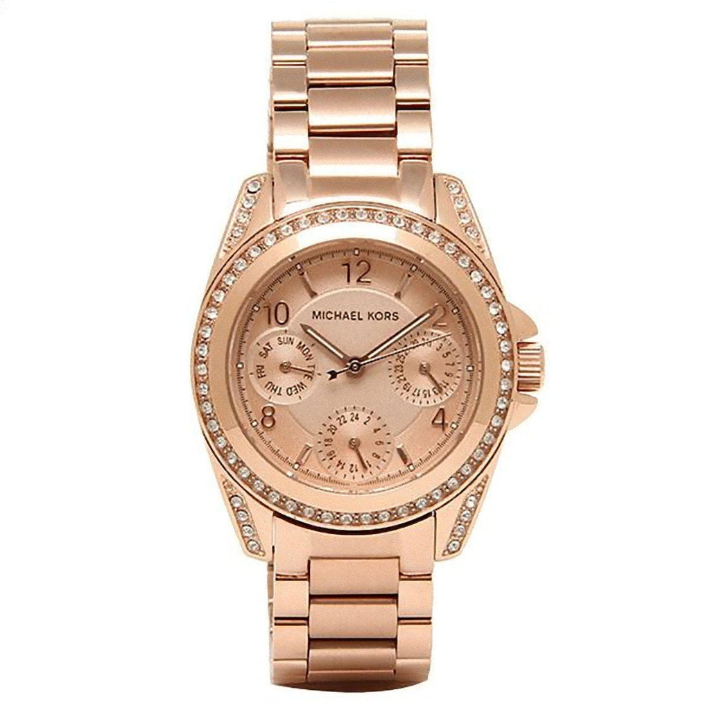 Michael Kors Blair Rose Gold Dial Rose Gold Steel Strap Watch for Women - MK5613 Buy Now By Michael Kors