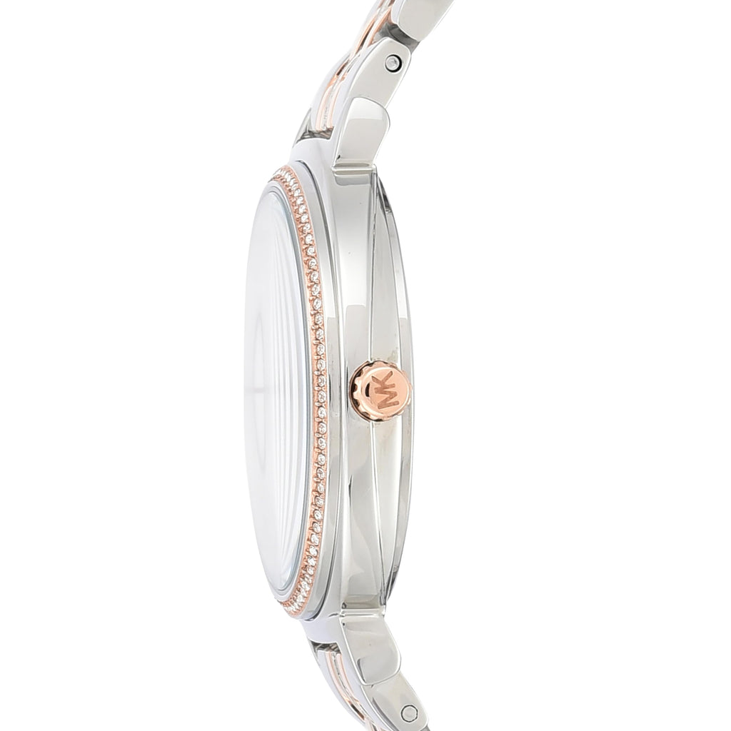 Michael Kors Cinthia Mother of Pearl Dial Two Tone Steel Strap Watch For Women - MK3831 Buy Now By Michael Kors