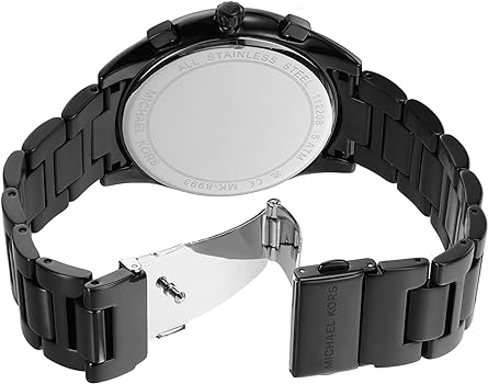 Michael Kors Langford Chronograph Black Dial Black Steel Strap Watch For Men - MK8993 Buy Now By Michael Kors