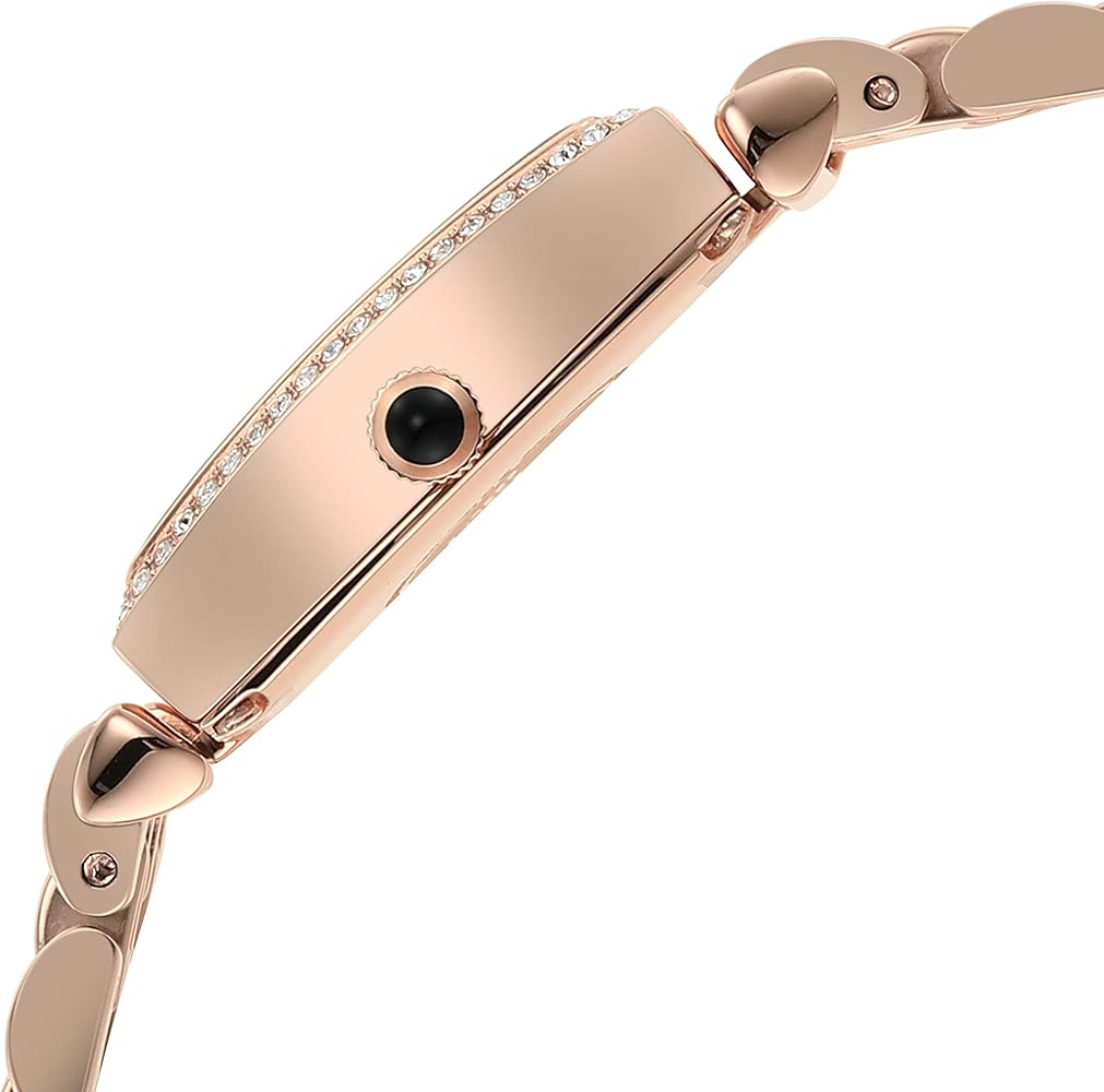 Emporio Armani Gianni T Bar Quartz Crystals White Dial Rose Gold Steel Strap Watch For Women - AR11406 Buy Now By Emporio Armani