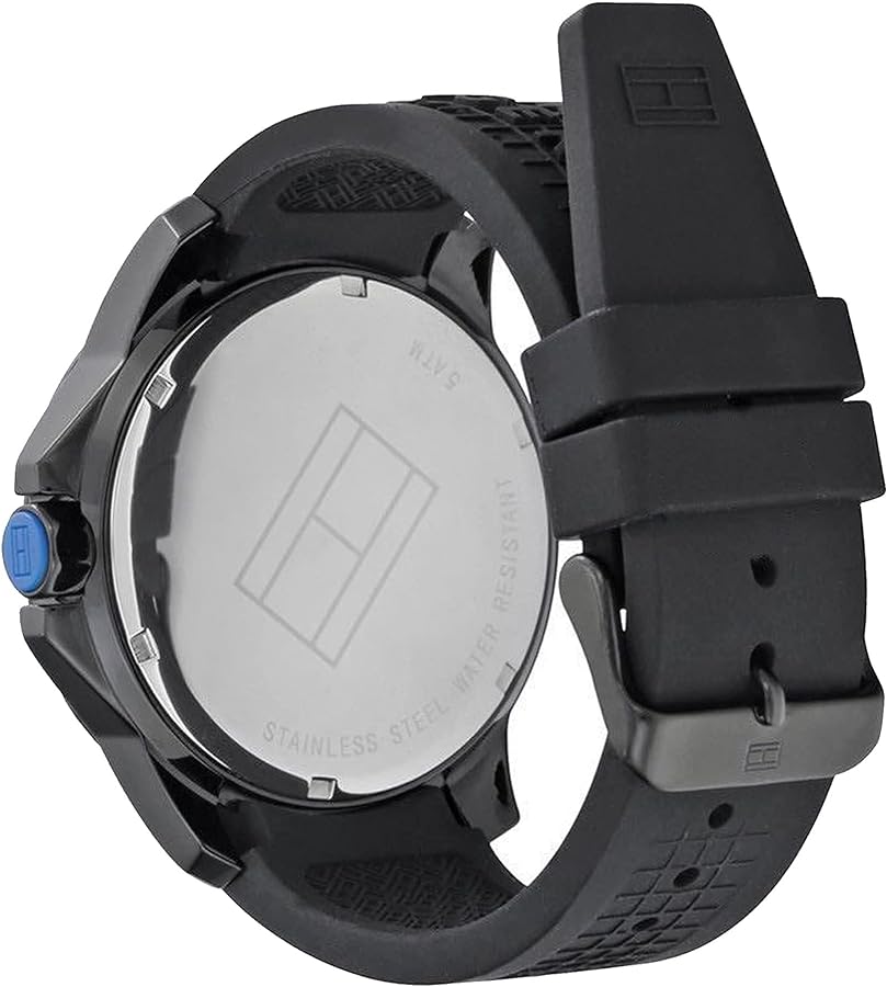 Tommy Hilfiger Sport Multifunction Black Dial Black Rubber Strap Watch for Men - 1790983 Buy Now By Tommy Hilfiger