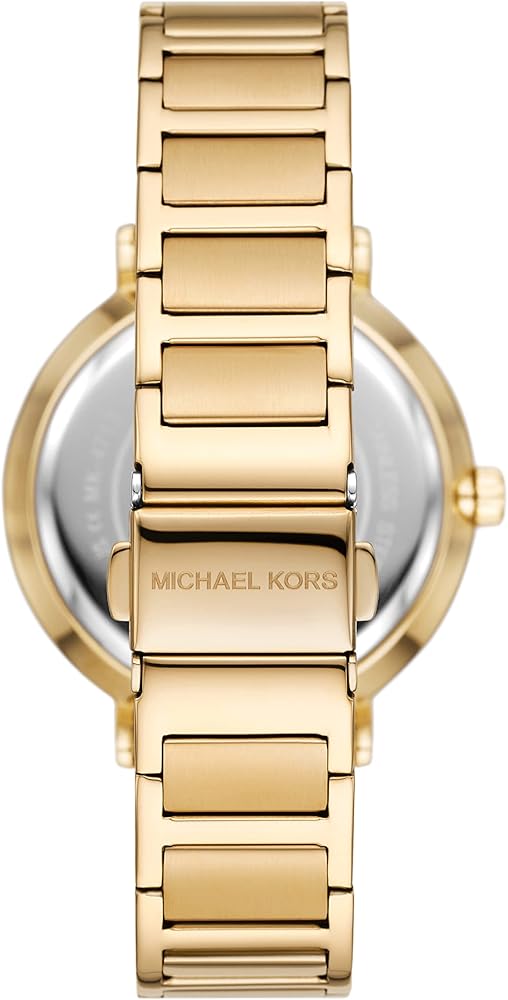 Michael Kors Addyson Three-Hand White Dial Gold Steel Strap Watch for Women - MK4712 Buy Now By Michael Kors