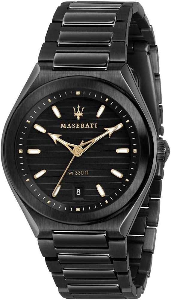 Maserati Triconic Analog Black Dial Black Steel Strap Watch For Men - R8853139004 Buy Now By Maserati