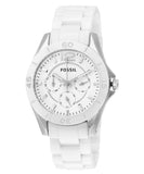 Fossil Ceramic White Dial White Ceramic Strap Watch for Women - CE1002 Buy Now By Fossil
