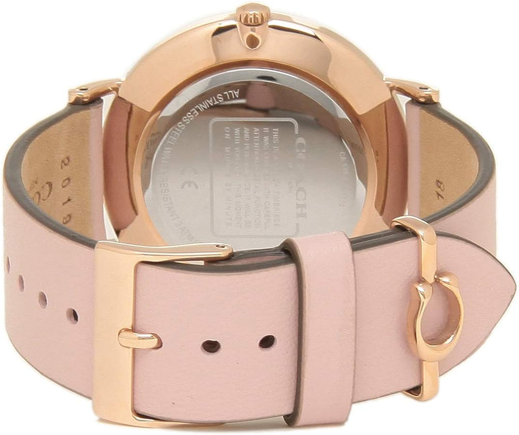 Coach Perry Rose Gold Dial Pink Leather Strap Watch for Women - 14503332-C Buy Now By Coach