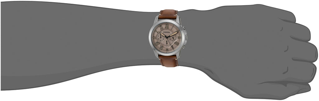Fossil Grant Chronograph Brown Dial Brown Leather Strap Watch for Men - FS5214 Buy Now By Fossil