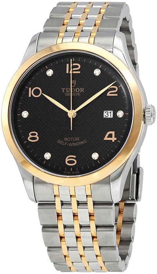 Tudor 1926 Automatic Diamonds Black Dial Two Tone Steel Strap Watch for Men - M91651-0004 Buy Now By Tudor