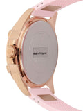 Guess Frontier Diamonds Rose Gold Dial Pink Rubber Strap Watch For Women - W1160L5 Buy Now By Guess