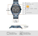 Michael Kors Slim Runway Chronograph Black Dial Blue Steel Strap Watch for Men - MK8918 Buy Now By Michael Kors