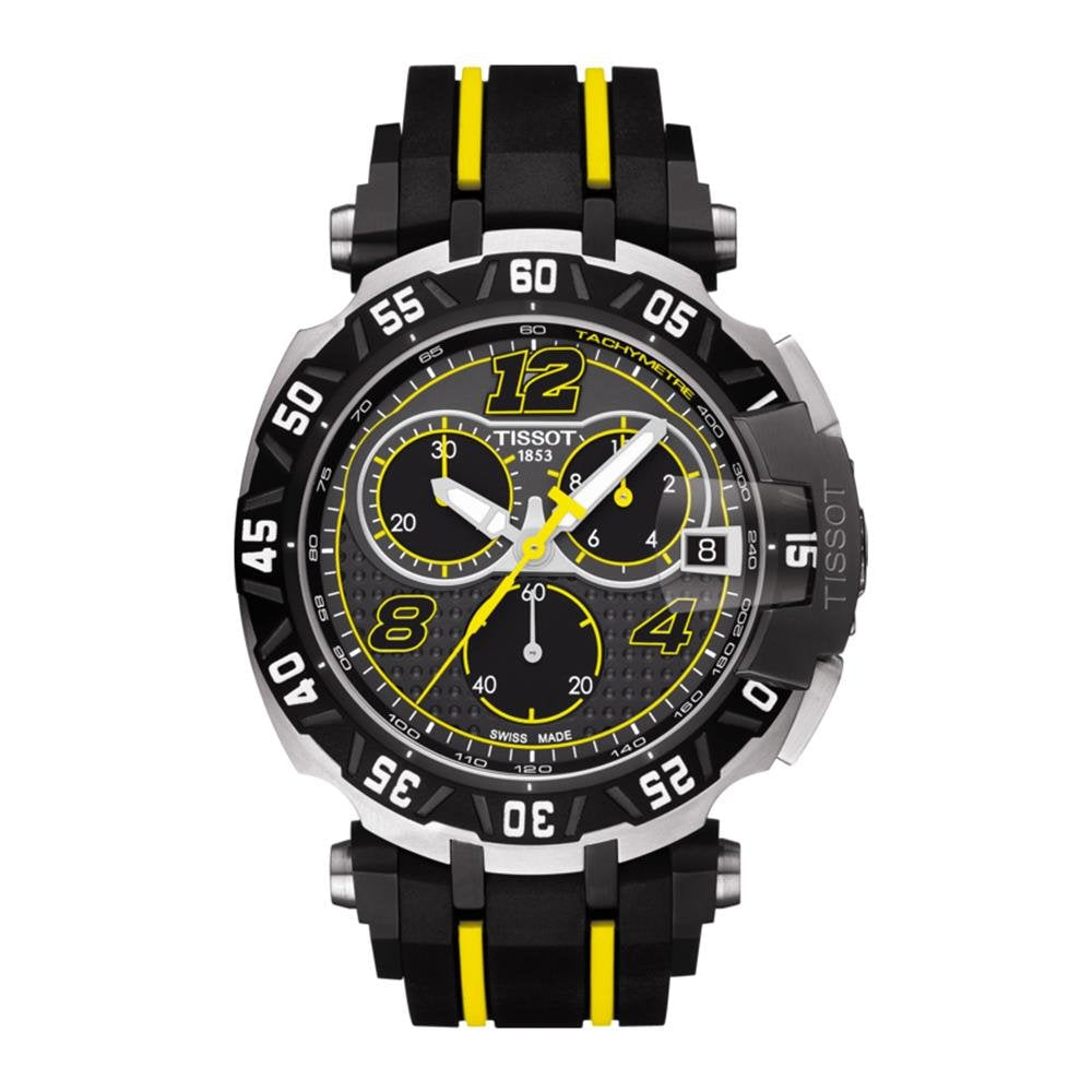 Tissot T Race Thomas Luthi Chronograph Grey Dial Black Rubber Strap Watch For Men - T092.417.27.067.00 Buy Now By Tissot
