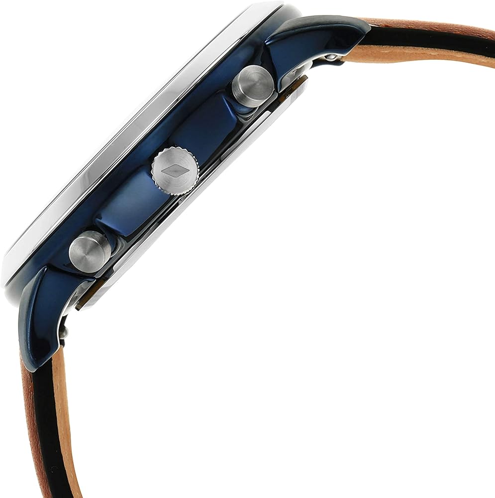 Fossil Neutra Chronograph Blue Dial Brown Leather Strap Watch for Men - FS5791 Buy Now By Fossil