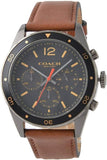 Coach Sullivan Chronograph Black Dial Brown Leather Strap Watch for Men - 14602070 Buy Now By Coach