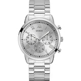 Guess Hendrix Silver Dial Silver Steel Strap Watch for Men - GW0066G1 Buy Now By Guess