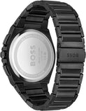 Hugo Boss Steer Chronograph Brown Dial Black Steel Strap Watch For Men - 1514043 Buy Now By Hugo Boss