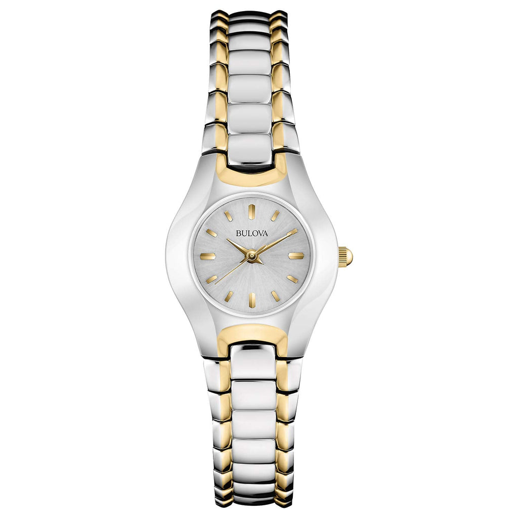 Bulova Classic White Dial Two Tone Steel Strap Watch for Women - 98T84 Buy Now By Bulova