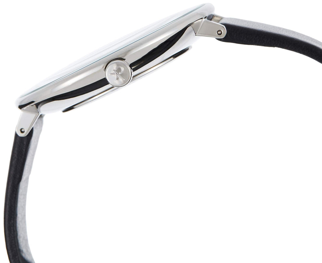 Calvin Klein Rise White Grey Dial Black Leather Strap Watch for Women - K7A231C3 Buy Now By Calvin Klein