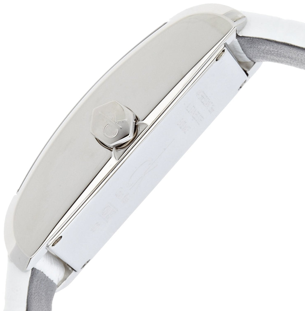 Calvin Klein Window White Dial White Leather Strap Watch for Women - K2M23120 Buy Now By Calvin Klein