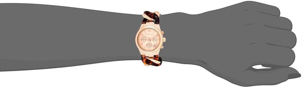 Michael Kors Runway Rose Gold Dial Two Tone Steel Strap Watch for Women - MK4269 Buy Now By Michael Kors