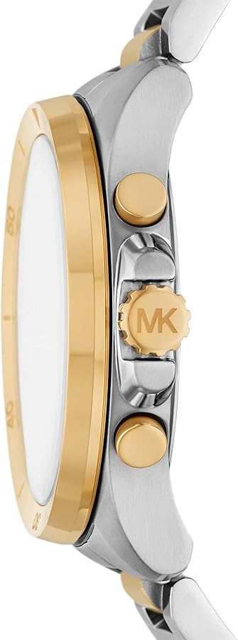 Michael Kors Brecken Chronograph White Dial Two Tone Steel Strap Watch For Men - MK9064 Buy Now By Michael Kors