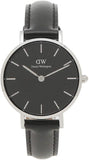 Daniel Wellington Classic Petite Reading Black Dial Black Leather Strap Watch For Women - DW00100235 Buy Now By Daniel Wellington