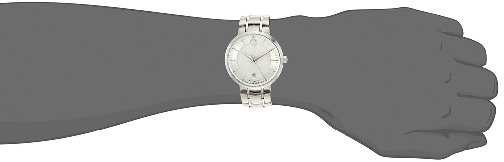 Movado 1881 Automatic Silver Dial Silver Steel Strap Watch for Men - 606915 Buy Now By Movado