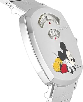 Gucci Grip Disney Mickey Mouse Silver Dial Silver Steel Strap Watch For Women - YA157418 Buy Now By Gucci