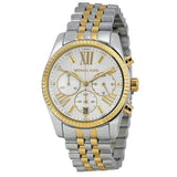 Michael Kors Lexington Silver Dial Two Tone Steel Strap Watch for Women - MK5955 Buy Now By Michael Kors
