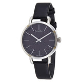 Calvin Klein Even Black Dial Black Leather Strap Watch for Women - K7B231C1 Buy Now By Calvin Klein