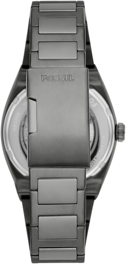 Fossil Everett Automatic Skeleton Grey Dial Grey Steel Strap Watch for Men - ME3206 Buy Now By Fossil