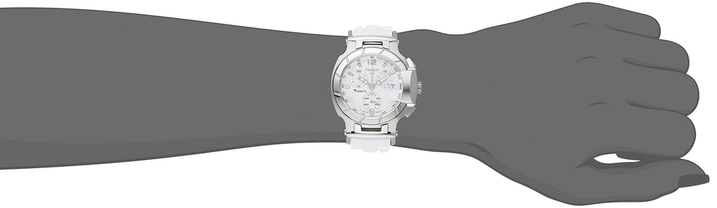 Tissot T Race Lady Chronograph White Dial White Rubber Strap Watch for Women - T048.217.17.017.00 Buy Now By Tissot