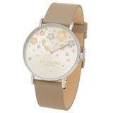 Coach Perry Quartz Silver Dial Brown Leather Strap Watch for Women - 14503326 Buy Now By Coach