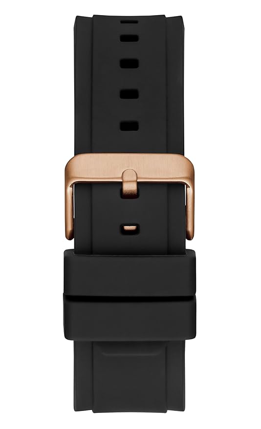 Guess Matrix Multifunction Black Dial Black Rubber Strap Watch For Men - GW0423G5 Buy Now By Guess