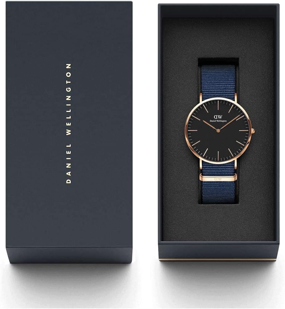 Daniel Wellington Classic Bayswater Black Dial Black NATO Strap Watch For Men - DW00100277 Buy Now By Daniel Wellington