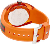 Gucci Sync XXL Quartz Orange Dial Orange Rubber Strap Unisex Watch - YA137108 Buy Now By Gucci