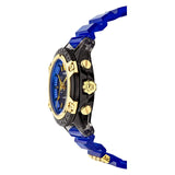 Versace Icon Active Chronograph Black Dial Blue Rubber Strap Watch For Men VEZ700521 Buy Now By Versace