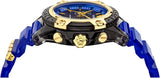 Versace Icon Active Chronograph Black Dial Blue Rubber Strap Watch For Men VEZ700521 Buy Now By Versace