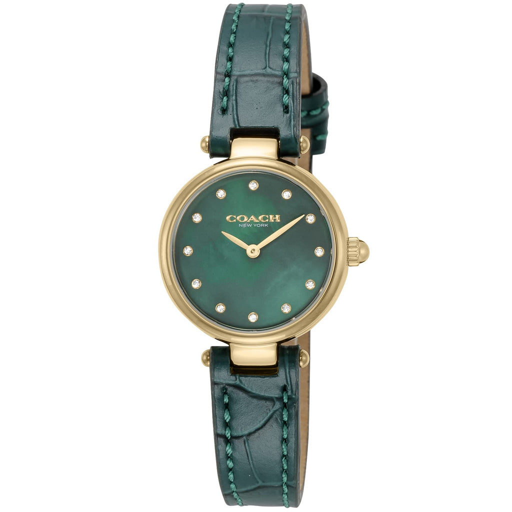 Coach Park Analog Green Dial Green Leather Strap Watch for Women - 14503534 Buy Now By Coach