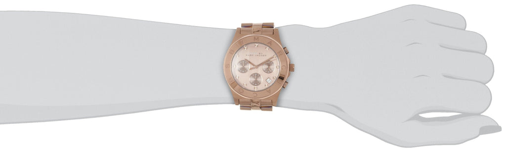 Marc Jacobs Blade Chronograph Brown Dial Brown Steel Strap Watch for Women - MBM3121 Buy Now By Marc Jacobs