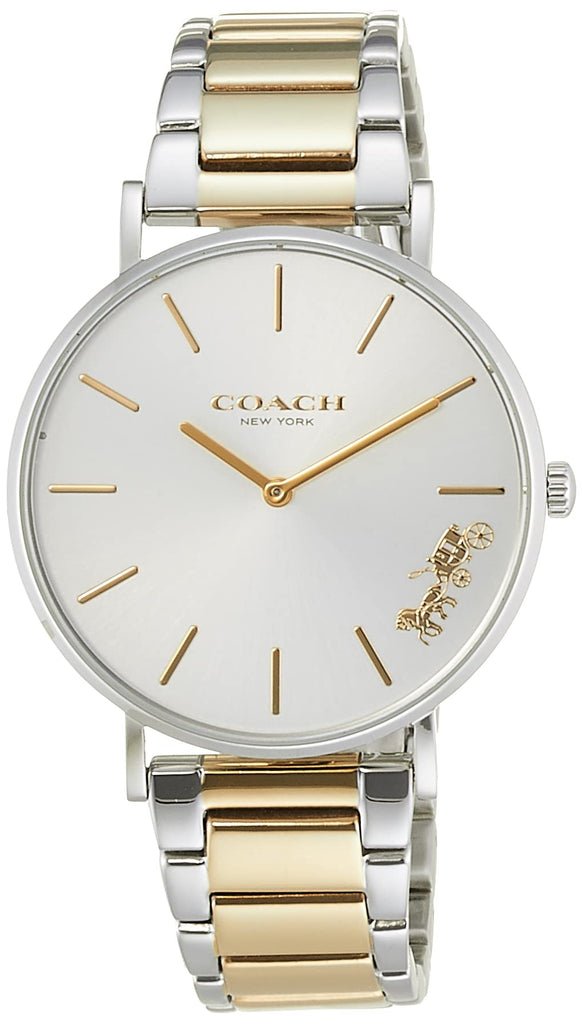 Coach Perry Silver Dial Two Tone Steel Strap Watch for Women - 14503347 Buy Now By Coach