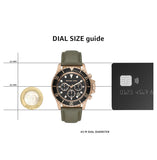 Michael Kors Everest Analog Black Dial Green Leather Strap Watch For Men - MK9090 Buy Now By Michael Kors