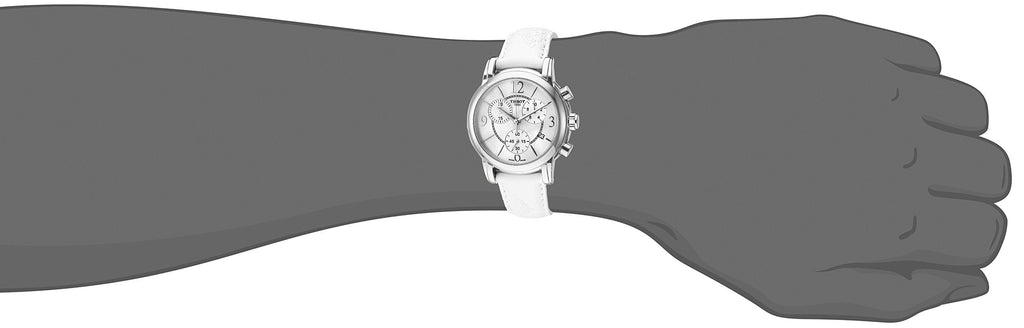 Tissot Dressport Chronograph Mother of Pearl Dial White Leather Strap Watch for Women - T050.217.17.117.00 Buy Now By Tissot