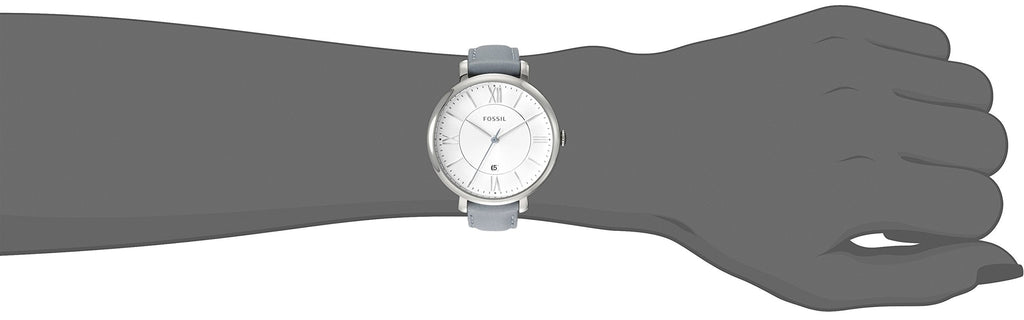 Fossil Jacqueline White Dial Light Blue Leather Strap Watch for Women - ES3821 Buy Now By Fossil