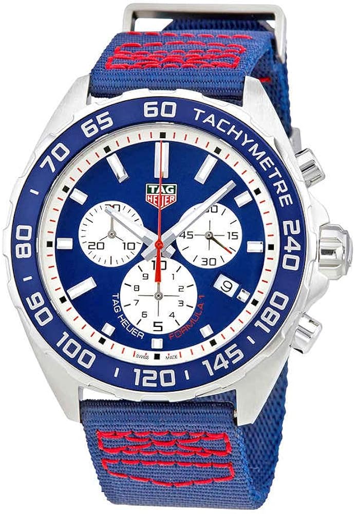 Tag Heuer Formula 1 Redbull Edition Chronograph Blue Dial Blue NATO Strap Watch for Men - CAZ1018.FC8213 Buy Now By Tag Heuer