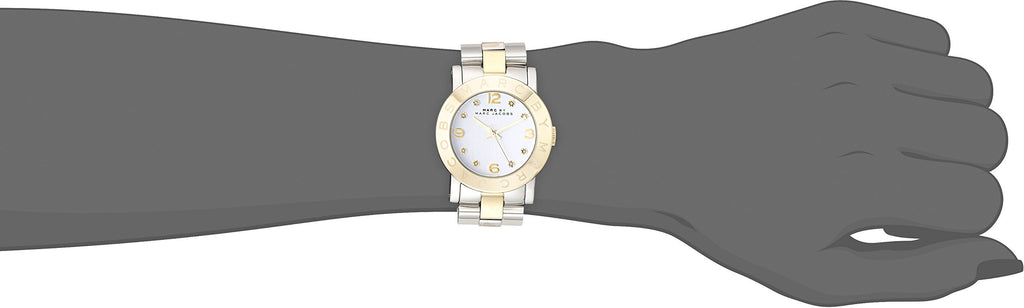 Marc Jacobs Amy Silver Dial Two Tone Steel Strap Watch for Women - MBM3139 Buy Now By Marc Jacobs