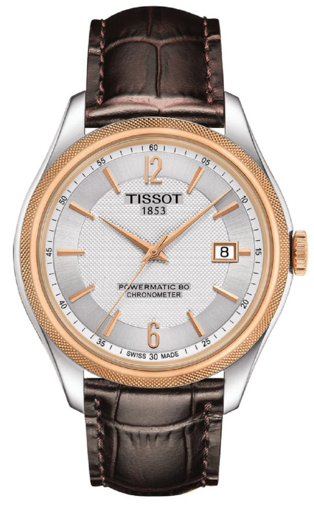Tissot T Classic Ballade Powermatic 80 Lady Silver Dial Brown Leather Strap Watch For Women - T108.408.26.037.00 Buy Now By Tissot